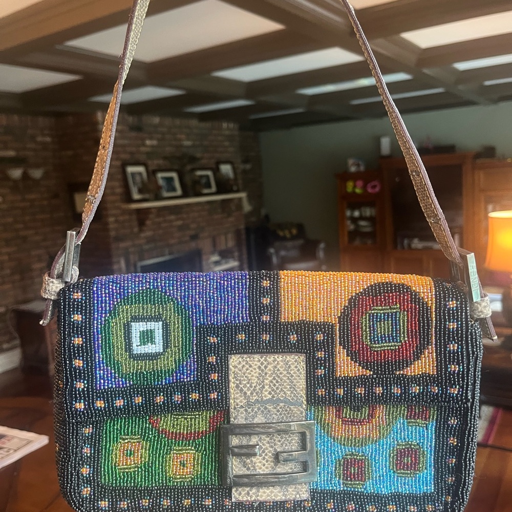 Vintage Fendi Beaded Baguette